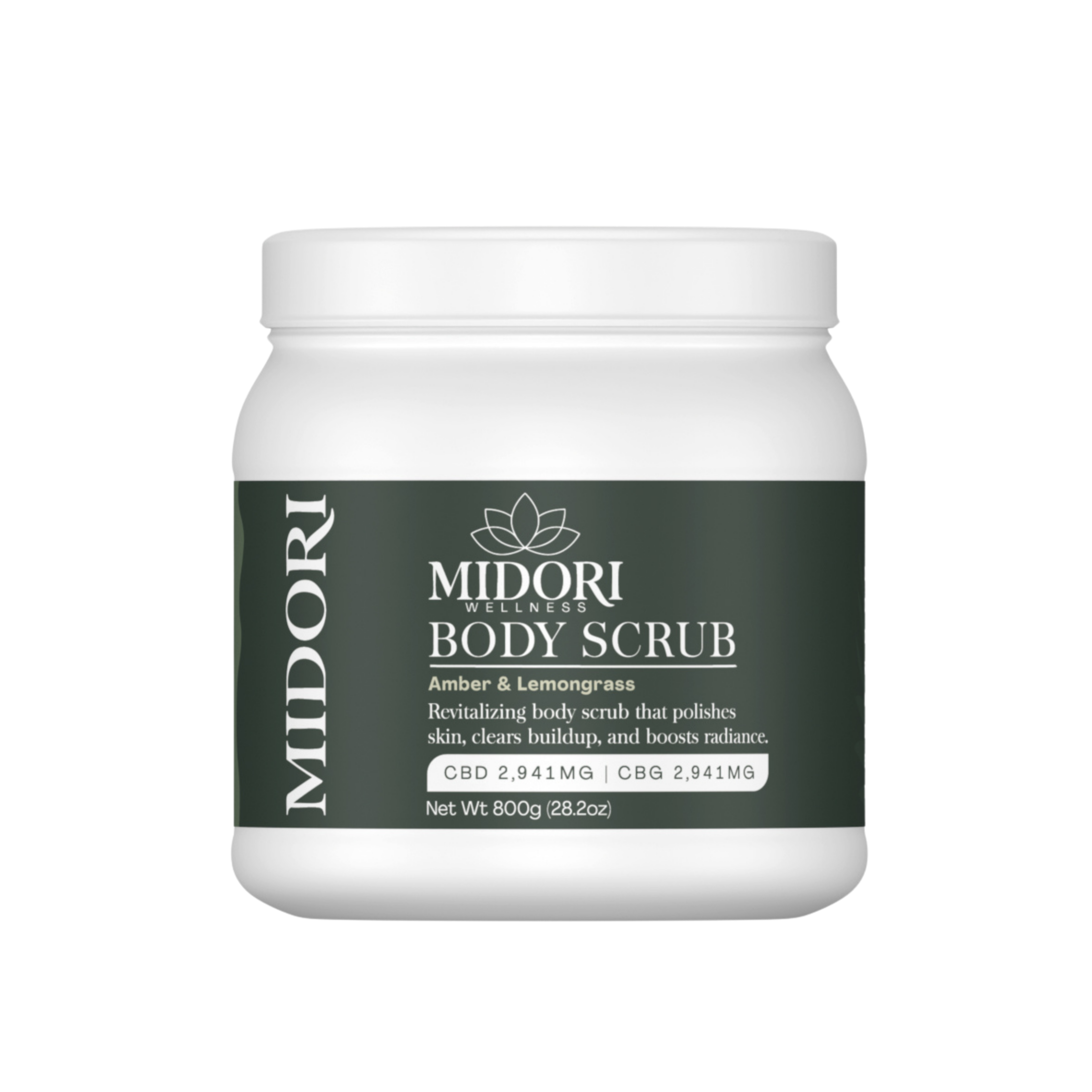 MIDORI | Body Scrub | Amber & Lemongrass | 800g | 36oz