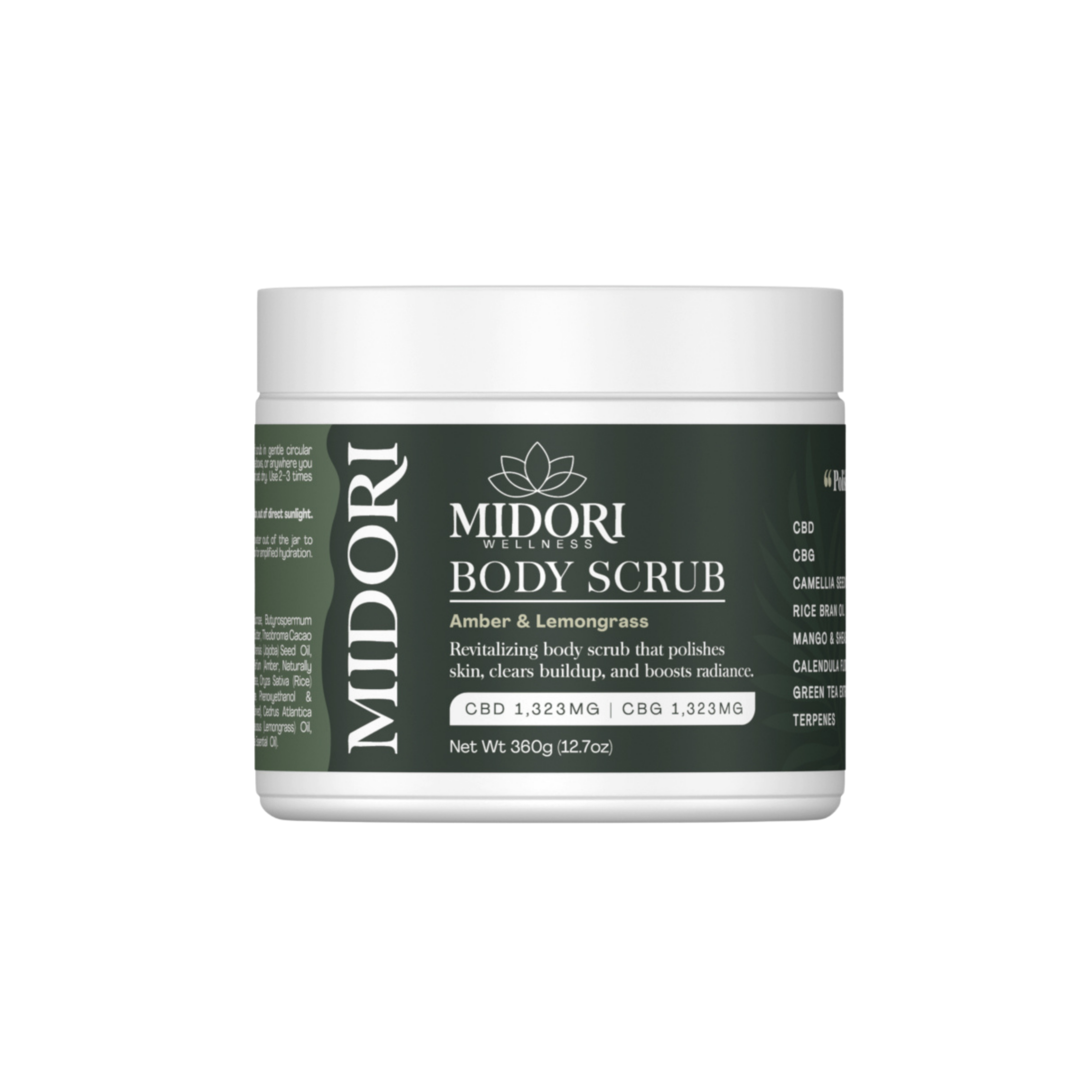 MIDORI | Body Scrub | Amber & Lemongrass | 360g | 16oz