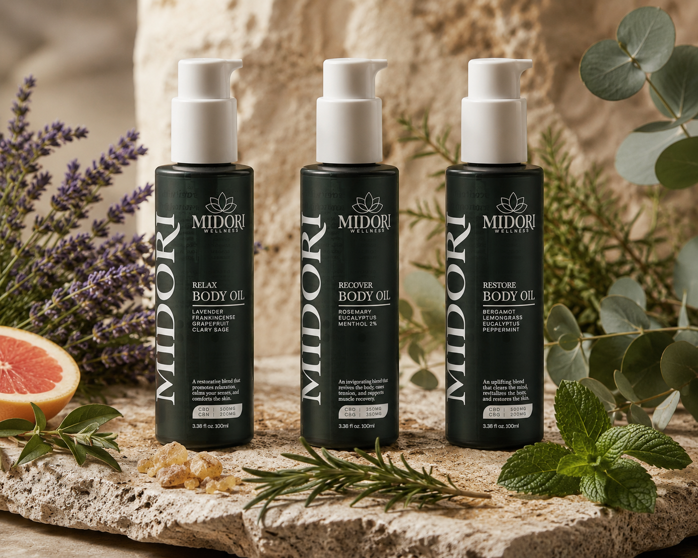 MIDORI | Body Oil | Recover | 100ml