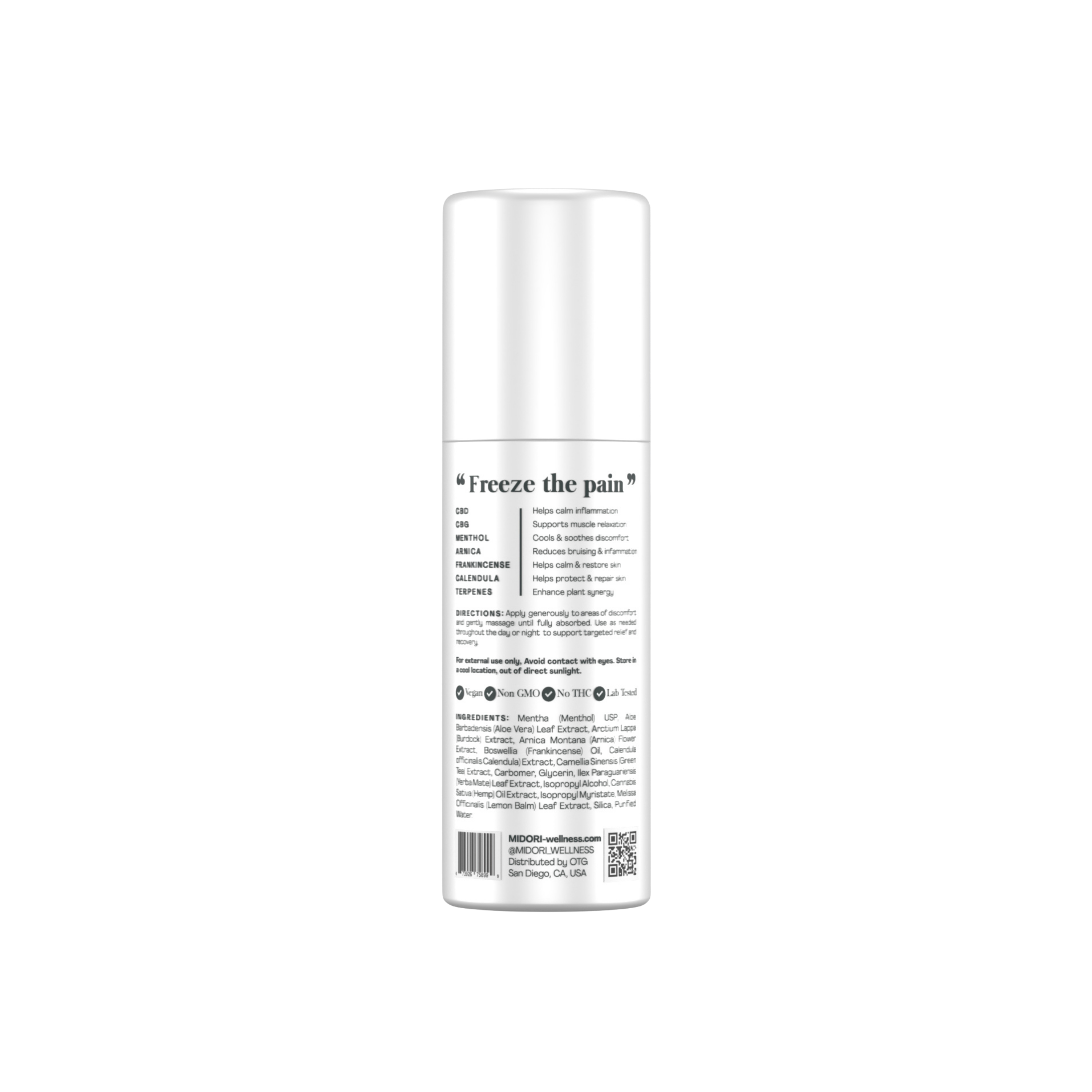MIDORI | Freeze Gel | Menthol 5% | 90ml