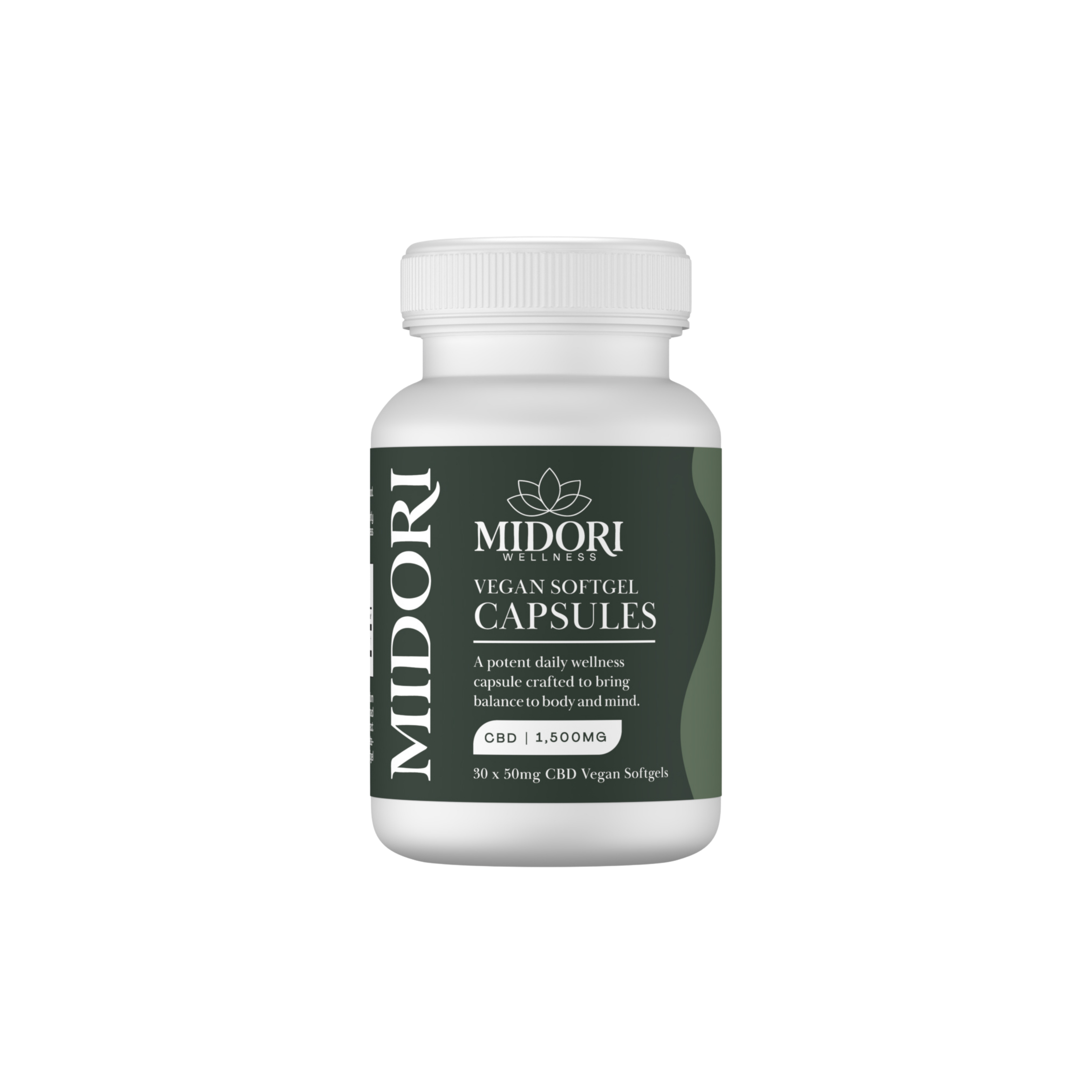 MIDORI | Soft Gel Capsules | 50mg CBD | 30 Count